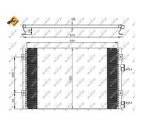 Condensatore, impianto di climatizzazione NRF 35608