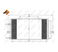 NRF Condensatore climatizzazione 35659 per Rover 75 RJ e MG ZT 2 (2002-2003)