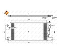 Condensatore, impianto di climatizzazione NRF 35762
