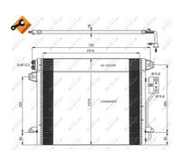 Condensatore radiatore climatizzazione 35928 NRF per LANCIA CHRYSLER