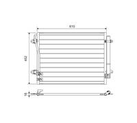 Condensatore, impianto di climatizzazione VALEO 814039