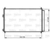 Condensatore, impianto di climatizzazione VALEO 814204