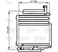 Condensatore, impianto di climatizzazione VALEO 814288