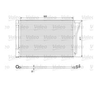 Condensatore, impianto di climatizzazione VALEO 814388
