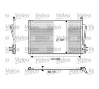 Condensatore, impianto di climatizzazione VALEO 817664