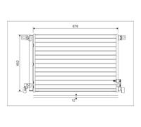 Condensatore, impianto di climatizzazione VALEO 822609