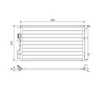 Condensatore, impianto di climatizzazione VALEO 822614