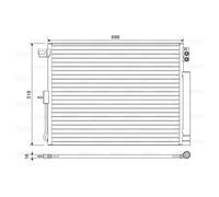 Condensatore, impianto di climatizzazione VALEO 822616