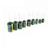 Condensatore in alluminio ad alta frequenza e bassa tensione 20% 100UF 220UF 330UF 470UF 680UF 1000UF 1500UF 2200UF 3300UF(10v220UF 50PCS)