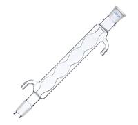 Condensatore in Vetro Borosilicato da Laboratorio con 24/29 Apparecchio per La Distillazione E Il Riflusso della Vetreria da Laboratorio di Chimica con Collegamenti, Spherical Condenser, 300mm
