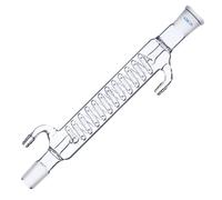 Condensatore in Vetro Borosilicato da Laboratorio con 24/29 Apparecchio per La Distillazione E Il Riflusso della Vetreria da Laboratorio di Chimica con Collegamenti, Serpentine Condenser, 200mm