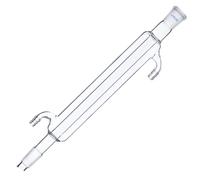 Condensatore in Vetro Borosilicato da Laboratorio con 24/29 Apparecchio per La Distillazione E Il Riflusso della Vetreria da Laboratorio di Chimica con Collegamenti, Straight Condenser, 300mm