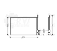 Condensatore Klimakondensatore Per Ford Mazda 2 Fusion Fiesta Van JH JD