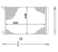 Condensatore MAHLE AC 412 000S Per Aria Condizionata, MERCEDES-BENZ