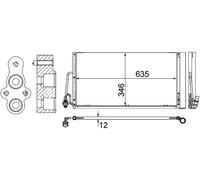 Condensatore MAHLE AC 590 000S, Aria Condizionata Per MINI