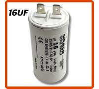 Condensatore motore elettrico 16uf microfarad 50hz 450V con faston elettropompa