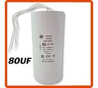 Condensatore motore elettrico monofase uf mf farad filo 400V 450V elettropompa