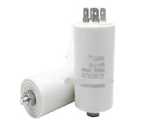 Condensatore motore pompa aria lavatrice CBB60 450V 450VAC 4UF 6UF 8UF 10UF 12UF 14UF 16UF con 4 inserti inferiori con viti(450V 16UF 77X40MM)