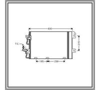 Condensatore Per Opel/vauxhall Astra H (a04) Dal 2004 Al 2006 Op410c001 93178958