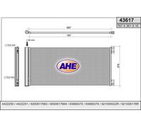 Condensatore OPEL VIVARO B Combi X82 1.6 CDTI (06) 107kw 15-