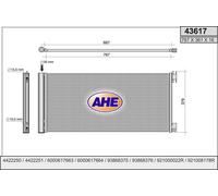 Condensatore OPEL VIVARO B Combi X82 1.6 CDTI (06) 92kw 15-