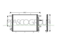 Condensatore Per Audi A4 (b7) Dal 2004 Al 2007 Ad022c002 8e0260403j