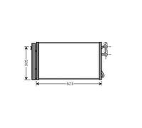 PRASCO BM024C002 Condensatore climatizzatore