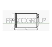 Condensatore Per Bmw 5 Series - F07 Gt Dal 2009 Al 2012 Bm500c003 64509391489