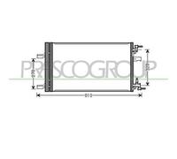 Condensatore Per Chevrolet/daewoo Cruze Dal 2009 Al 2012 Dw040c001 23333680