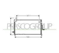 Condensatore Per Chevrolet/daewoo Matiz Dal 2001 Al 2004 Dw322c001 96569392