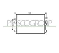 PRASCO DG815C002 Condensatore climatizzatore