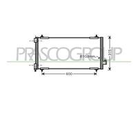 Condensatore Per CITROEN C5 Dal 2004 Al 2007 CI522C003 6455EY