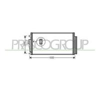 Condensatore Per FIAT 500 Dal 2007 Al 2015 FT030C001 51819064