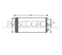 Condensatore Climatizzatore Prasco FT122C001 Prascoselection per Fiat