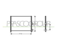 PRASCO FT340C003 Condensatore climatizzatore