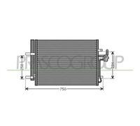 Prasco Condensatore climatizzatore FD110C002 per Ford Mondeo IV (BA7)