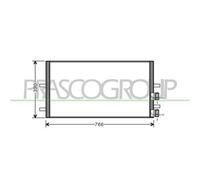 PRASCO FD912C001 Condensatore climatizzatore