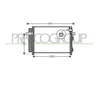 PRASCO HN330C003 Condensatore climatizzatore