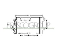 Condensatore Per OPEL/VAUXHALL ASTRA H (A04) Dal 2004 Al 2006 OP410C002 93178959