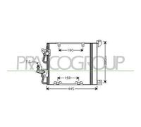 PRASCO OP410C003 Condensatore climatizzatore