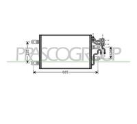 CONDENSATORE per OPEL MERIVA A MPV / Space wagon