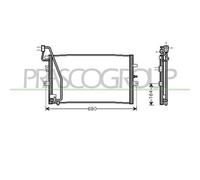 PRASCO SA050C001 Condensatore climatizzatore