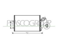 PRASCO VV220C004 Condensatore climatizzatore