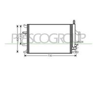 PRASCO VV042C002 Condensatore climatizzatore