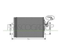 Condensatore Per Volvo V70 Dal 2008 Al 2011 Vv046c002 30794562