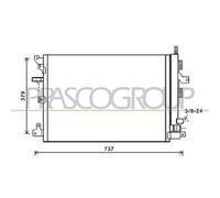 PRASCO VV710C001 Condensatore climatizzatore