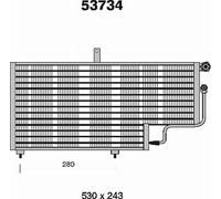 Condensatore PEUGEOT 205 I 741A/C 1.8 Rally 147kw 84-86