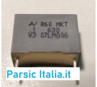 CONDENSATORE POLY BOX 0,1uF 100nF 630V POLIESTERE P=15mm 5% R60 MKT( =100 PEZZI)
