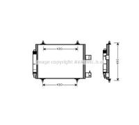 Condensatore Radiatore Aria Condizionata Citroen C8 2.0 Benzina Diesel HDi