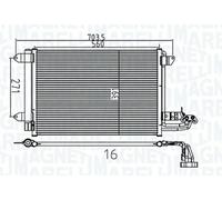 CONDENSATORE RADIATORE ARIA CONDIZIONATA VOLKSWAGEN GOLF V (1K1) 1.9 TDI
